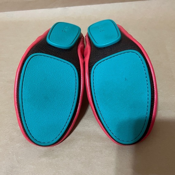 Tieks by Gavrieli | Poppy Red Leather Ballet Flats Foldable Shoes Size 6 - Picture 13 of 15